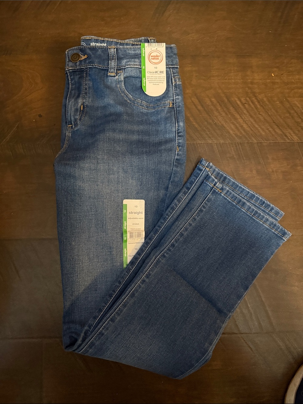 Men's Blue Straight Jeans - Unbranded